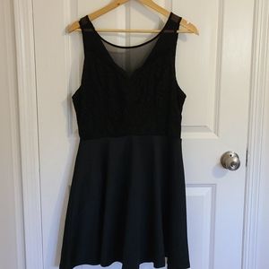 Lace Bodice Little Black Dress